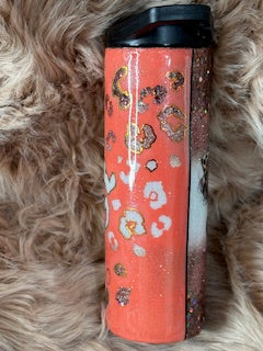 20 oz Duo Epoxy Tumbler with UVDTF frog & leopard print